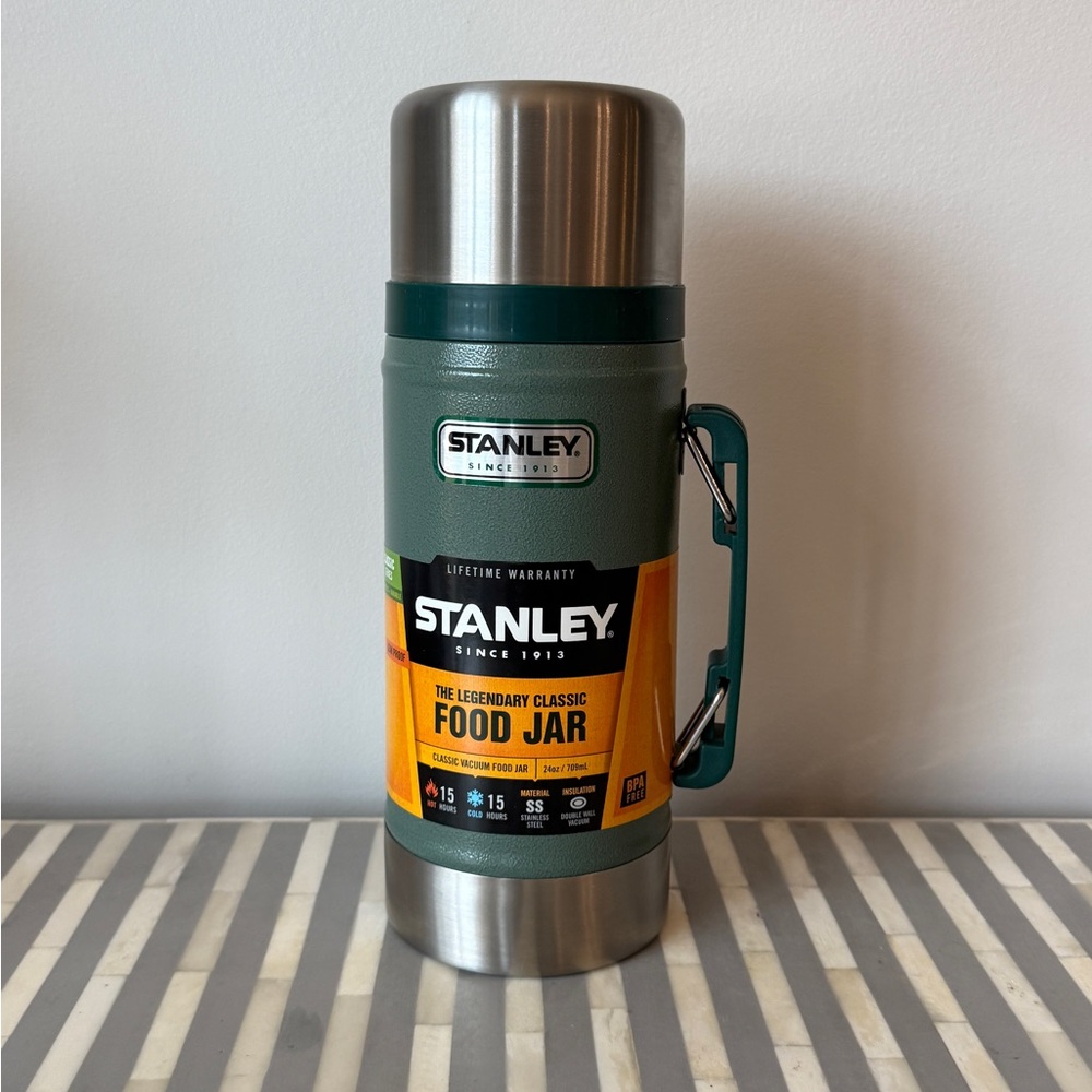 NWT Retro Stanley Green Food Jar Tumbler